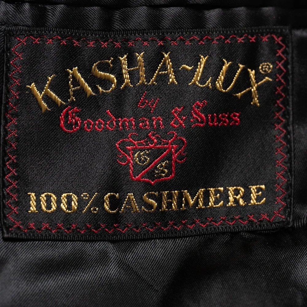 VTG‎ Frankenberger’s Charleston 100% Cashmere Men’s Large 3-Button Black Coat